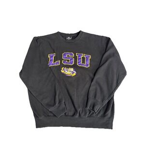 Men's Large LSU Crewneck Pullover